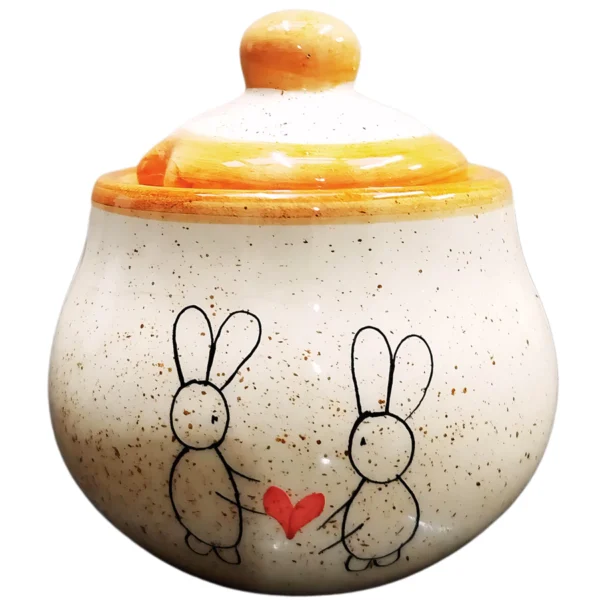 Açucareiro de Páscoa feito de Ceramica - Ceramica Boldrin