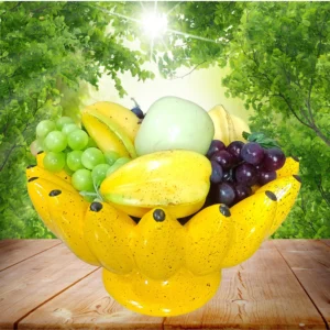 Fruteira de Banana Amarela - Cerâmica Boldrin