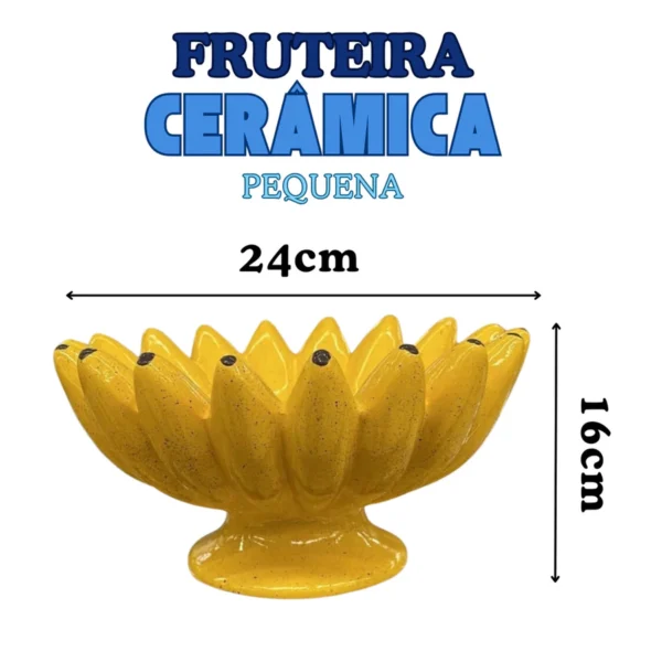 Fruteira de Banana Amarela - Cerâmica Boldrin - Imagem 3