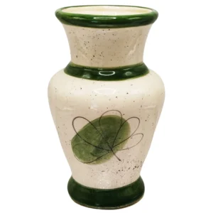 Vaso de Elegância pintado à mão de Cerâmica
