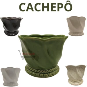 Cachepot Vaso Cerâmica Médio
