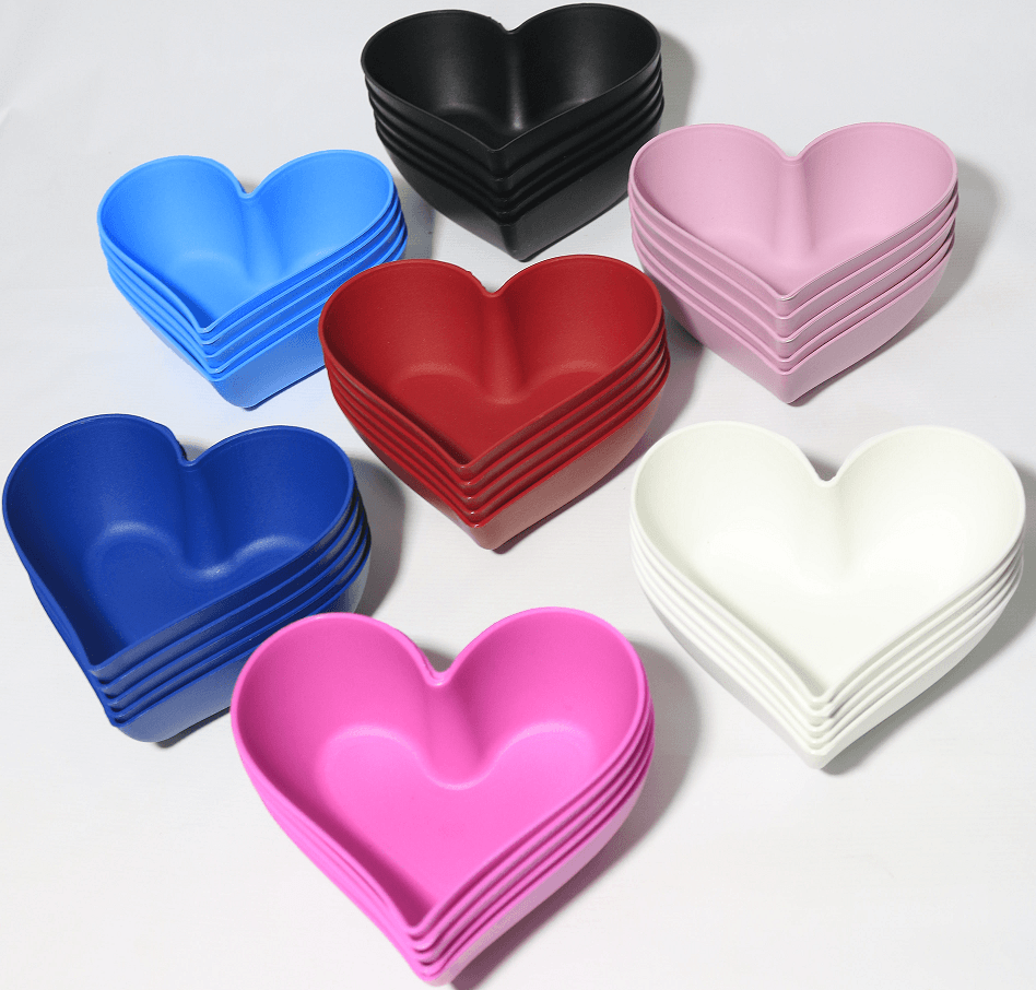 Kit 10 Petisqueira Coração Pote Sobremesa bowl de 300ml