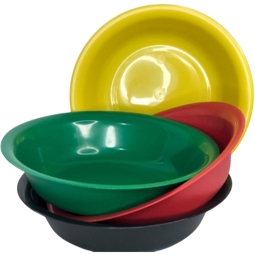 5 Tigela Redonda de 1200ml ideal para verduras legumes refeções Plástico Redonda Multiuso