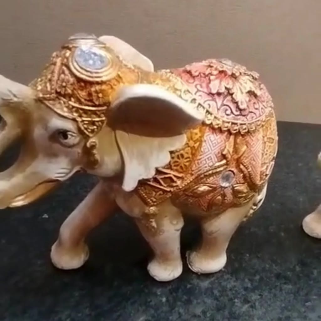 Elefante Indiano Estrelinha Sorte Enfeite Decorativo 16cm Além de ser uma peça decorativa encantadora