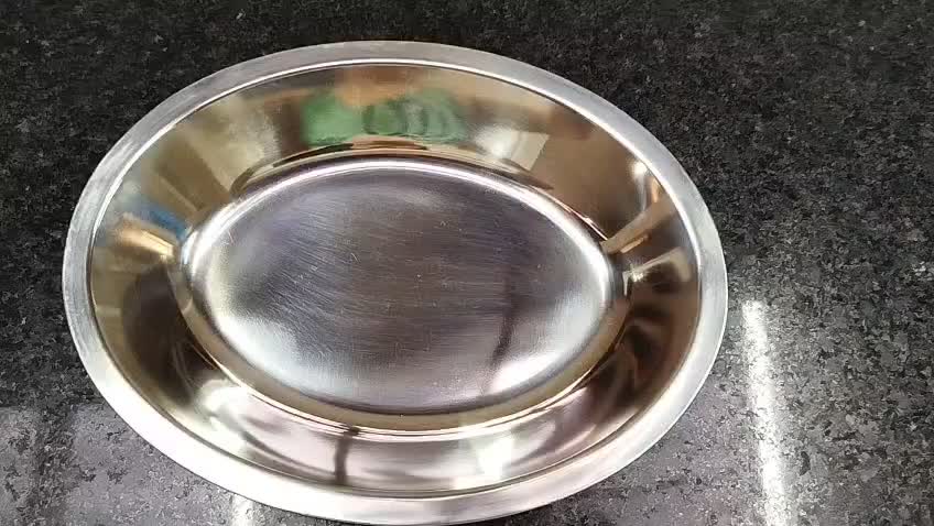 Kit 3 Travessa Oval  Inox C/ Pegador Travessa Para Servir Perfeito para quem busca praticidade