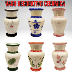 Lindo Vasinho em Cerâmica Pintado a Mão diversas cores Vaso Decorativo Vasinho Gordo