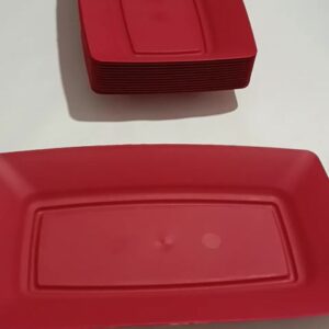 Kit 10 Bandejas Petisqueiras Plástico perfeita para Pasteis Petiscos Espetinhos Bares Restaurantes