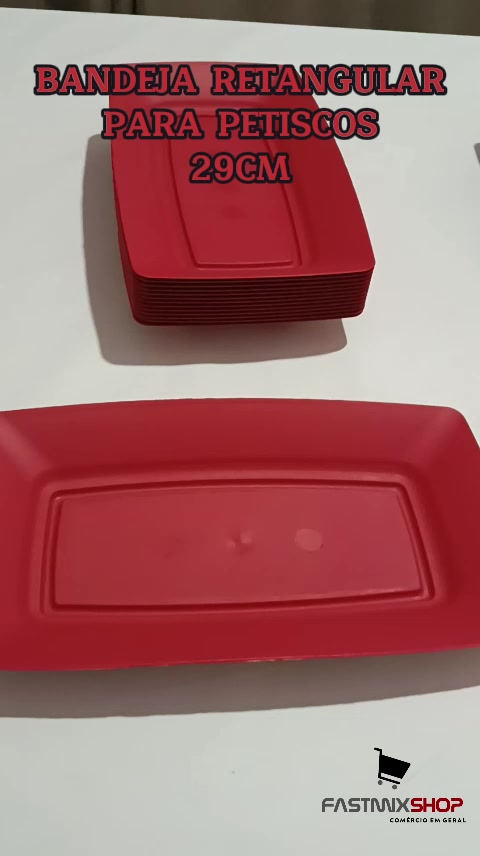 Kit 10 Bandejas Petisqueiras Plástico perfeita para Pasteis Petiscos Espetinhos Bares Restaurantes