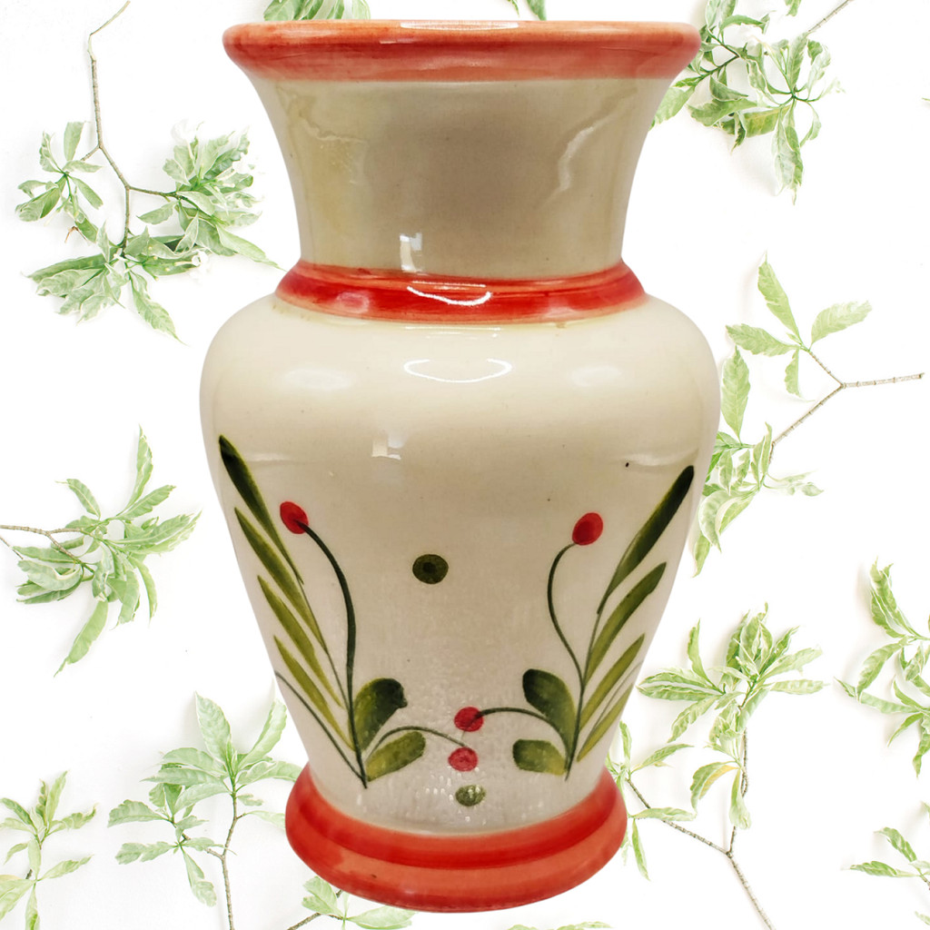 Arte em Cerâmica Vaso Decorativo Pintado à Mão com Estilo