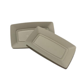 Kit 20 Bandeja 29cm Plástico Prato Retangular para Pastel ideal para festas eventos