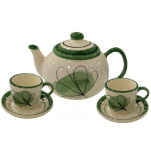 Kit de Café com Xicaras Bule Caneca Xícaras Pires Café Chaleira Chá Decorado Presente