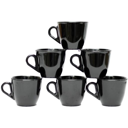 Conjunto com 30 ou 40 ou 50 ou 60 Xícaras De Café Chá Colors 60ml Acrílico Plástico Cozinha Kit