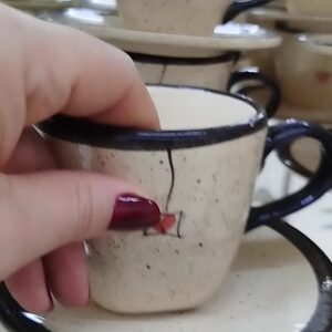 Jogo de Xicaras para Café de 200ml com Pires Cerâmica xícara para cafe jogo de chá