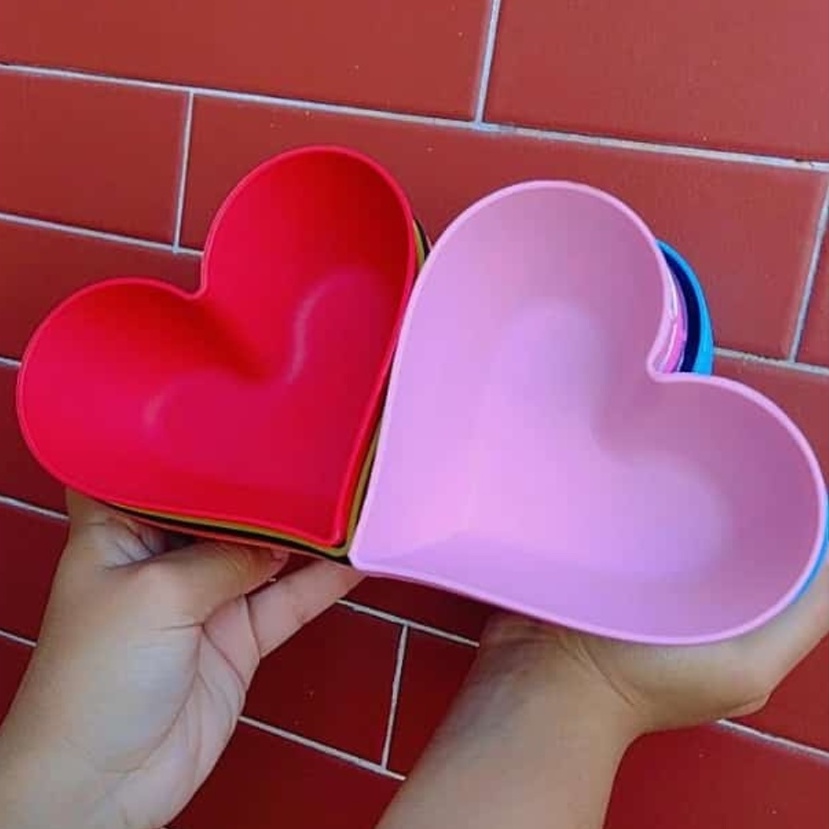 Kit com 30 Tigela cumbuca coração para caldos sopas sorvetes açaí em plástico 300ml