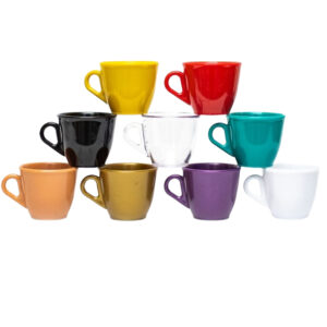 Conjunto Kit com 250 Xícaras De Café Colors 60ml Acrílico/Plástico