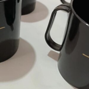 Kit 64 Canecas Fé Plástico 400ml Positividade Eventos Festas religiosa