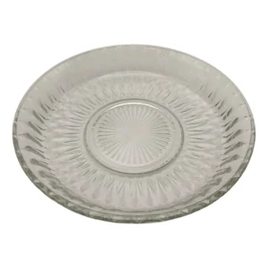 Prato Para Bolo Sobremesa Doces Vidro Decorado Com Borda